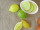 Limone/Limette grün 3er Set 6 x 8 cm PVC