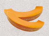 Melonenstück orange 3er Set 18cm lang x 4cm  PVC