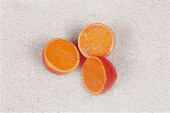 Orangen-Hälfte 3er Set Ø 7cm PVC