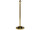 Personenleitsystem Classic Stange 100cm gold Kugel-Spitze, 4-Wege-Halter