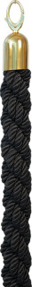 Personenleitsystem Classic Kordel 150cm schwarz/gold geflochten