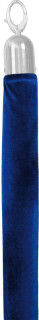 Personenleitsystem Classic Kordel 150cm blau/chrom Samt