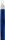 Personenleitsystem Classic Kordel 150cm blau/chrom Samt