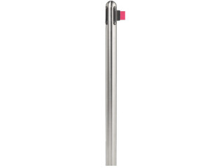 Personenleitsystem ausziehb. Edelstahl, Gurt 210cm rot