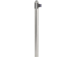 Personenleitsystem ausziehb. Edelstahl, Gurt 210cm grau