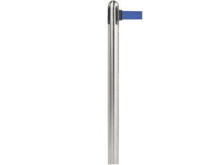Personenleitsystem ausziehb. Edelstahl, Gurt 210cm blau