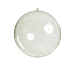 Kugel PS klar 5er Set Ø 18cm mit Aufhängeöse 2-tlg.
