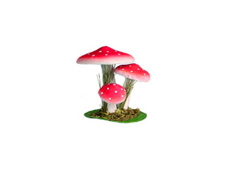 fly agaric small 3-pcs. red/white 11cm