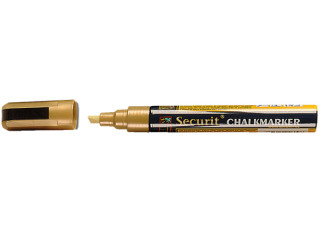 Kreidemarker dünn gold 2-6mm Spitze Securit abwischbar