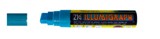 Kreidemarker dick blau 7-15mm Blocksp. Illumigraph abwischbar