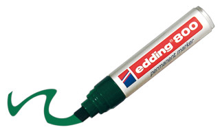 Stift Edding 800 grün Keilspitze 4-12mm wasserfest Permanentmarker nachfüllbar