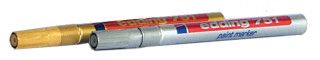 Stift Edding silber 751 Lackmarker Rundspitze 1-2mm wasserfest permanent