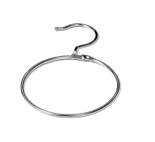 Warenring m.Haken verzinkt 12cm x 4mm stark, aushakbar
