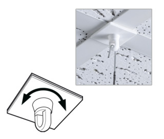Klebehaken weiss eckig 30x30mm 50 Stk./Btl. mit drehbarer Öse