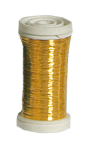 Floristendraht gold 0.30mm 100gr. auf Spule