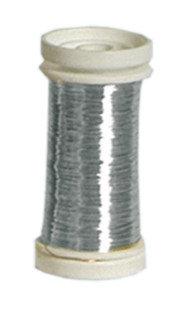Floristendraht silber 0.30mm 100gr. auf Spule