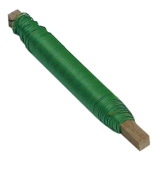 Wickeldraht grün lack. matt 0.65mm 100gr. auf Holzstab