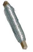 Dekolackdraht met.-silber 0.50mm 100gr. auf Holzstab