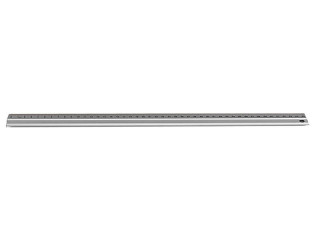 Aluminium-Lineal 50cm lang mit rutschhemmendem Gummi