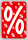 Rahmenplakat %-Zeichen DIN A4 21x29.7cm 10 Stk./P.
