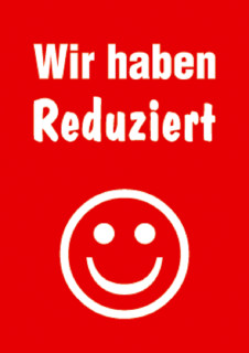 Rahmenplakat Wir haben red. DIN A4 21x29.7cm 10 Stk./P. mit smiley