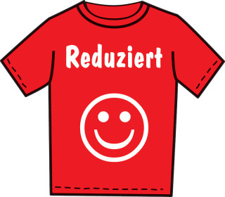 T-Shirt "Reduziert/Gesicht" Grösse L Baumwolle