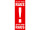 Banner "Alles muss RAUS!" 48x138cm Papier rot/weiss
