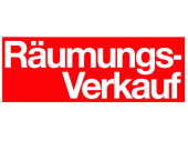 Ankleber "Räumungsverkauf" 34 x 99cm...