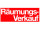Ankleber "Räumungsverkauf" 34 x 99cm Selbstklebefolie rot/weiss