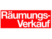 Ankleber "Räumungsverkauf" 48 x 138cm...