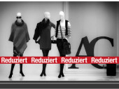 Ankleber XXL "Reduziert" rot-weiss, 250 x 15cm