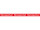 Ankleber XXL "Räumungsverkauf" rot-weiss, 250 x 15cm
