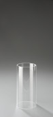 Rohrsäule offen glasklar 20cm hoch x Ø 10cm, 3mm