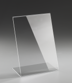 Plakataufsteller "L" A4 hoch 2mm Acryl glasklar 
