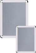 Wand-Klapprahmen 50 x 70cm, Profil 32mm Ecken Rondo chrom