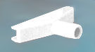 T-Stück weiss 90mm für Plakatrahmen
