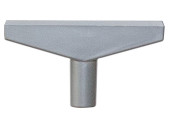 T-Stück silber 90mm für Plakatrahmen