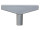T-Stück silber 90mm für Plakatrahmen