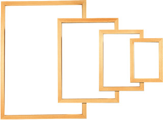 Plakatrahmen Holz natur DIN A3 Rahmenprofil 20mm für Plakate bis 4mm Dicke