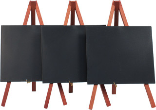 Staffelei "Mini" 3er Set Mahagoni 24 x 11,5cm