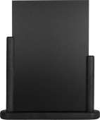 Info-Schiefertafel DIN A4 32cm hoch Holz schwarz als...