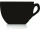 Schieferlacktafel "Tasse" AluminiumSilhouette, Alufuss
