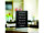 Schieferlacktafel "DIN A4" AluminiumSilhouette, Alufuss