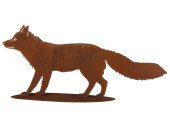 Fuchs aus Metall Rostlook 100cm