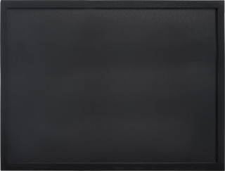 Schieferlacktafel Woody 60x80cm Holzrahmen schwarz inkl. Kreidemarker weiss