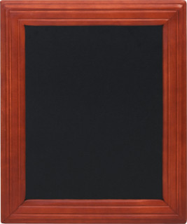 Schieferlacktafel Universal 37x47cm Holzrahmen mahagoni beidseitig verwendbar