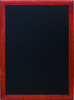 Schieferlacktafel Universal 56.5x76.5cm Holzrahmen mahagoni beidseitig verwendbar