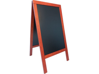 Strassenständer DELUXE SANDWICH Mahagoni 138x70cm