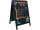 Strassenständer WOODY SANDWICH schwarz 85 x 55cm