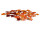 Ahornlaub rot/orange 7 - 10cm 48er Set